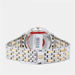 Omega Cream 18k Yellow Gold Stainless Steel De Ville Prestige 4312.21.00 Men's Wristwatch 36.5 mm 