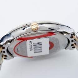Omega Cream 18k Yellow Gold Stainless Steel De Ville Prestige 4312.21.00 Men's Wristwatch 36.5 mm 