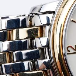 Omega Cream 18k Yellow Gold Stainless Steel De Ville Prestige 4312.21.00 Men's Wristwatch 36.5 mm 