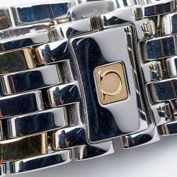 Omega Cream 18k Yellow Gold Stainless Steel De Ville Prestige 4312.21.00 Men's Wristwatch 36.5 mm 