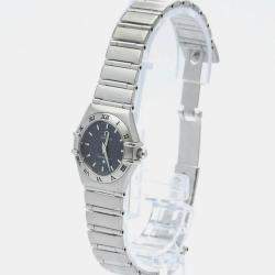 Omega Grey Stainless Steel Constellation Quartz Women's Wristwatch 22 mm