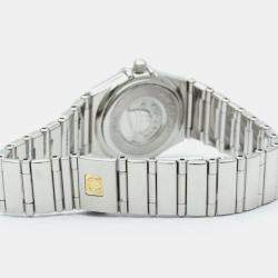 Omega Grey Stainless Steel Constellation Quartz Women's Wristwatch 22 mm