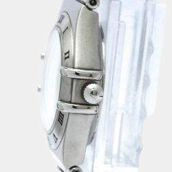 Omega Silver Stainless Steel Constellation 1562.30 Quartz Women's Wristwatch 22 mm