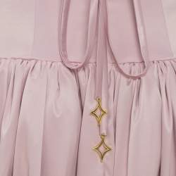 مملوكة مسبقًا Onori Pink Corset Drop-Waist Satin Aria Dress S