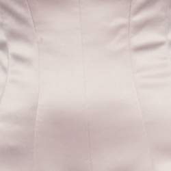 مملوكة مسبقًا Onori Pink Corset Drop-Waist Satin Aria Dress S