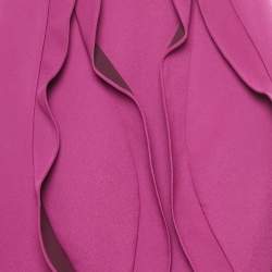 Pre Owned Opening Ceremony Pink Crepe Ruffled Mini Skirt M