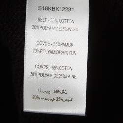 Pre Owned Opening Ceremony Black Cotton Snap Tape Cardigan S