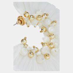 Pre Owned Oscar De La Renta Polyester Earrings