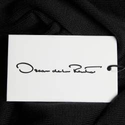 Pre Owned Oscar de la Renta Black Silk Knit Sweater M