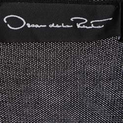 Pre Owned Oscar de la Renta Black Silk Knit Sweater M