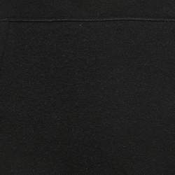 Pre Owned Oscar de la Renta Black Wool Blend Pencil Skirt M 