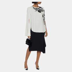 Pre Owned Oscar De La Renta Silk Long Sleeved Top 6