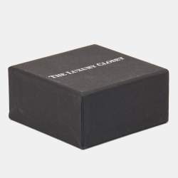 Pre Owned Oscar de la Renta  Black Beaded Short Tassel Clip On Earrings