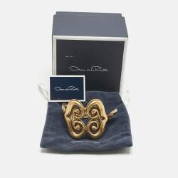 Pre Owned Oscar de la Renta Gold Tone Bracelet