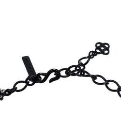 Pre Owned Oscar de la Renta Crystal Studded Ring Earrings & Necklace Set