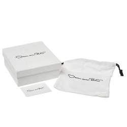 Pre Owned أقراط متدلية أوسكار دي لا رينتا متدرجة لون رصاصي