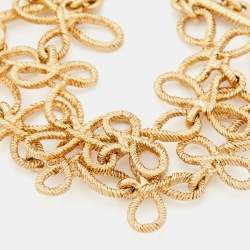 مملوكة مسبقًا Oscar de la Renta Gold Tone Knot Toggle Bracelet
