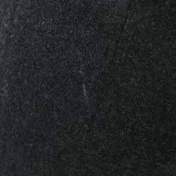 Pre Owned Oscar de la Renta Charcoal Grey Wool Skirt Suit S