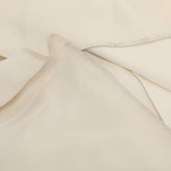 Oscar de la Renta Cream Crepe Beaded Fringe Caftan XL