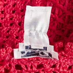 Pre Owned Oscar de la Renta Pink Crochet Sheer Top S