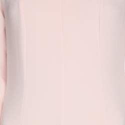 Pre Owned Oscar de la Renta Pink Jersey Long Dress M