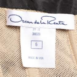 مملوكة مسبقًا Oscar de la Renta Black Tulle Strapless Gown M