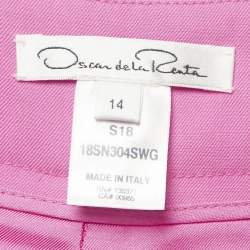 مملوكة مسبقًا كولوت أوسكار دي لارنتا وردي صوف مطاطي بحزام مقاس كبير جدًا (إكسترا لارج)