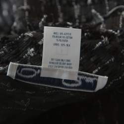 Pre Owned Oscar de la Renta Black Tweed Blazer M