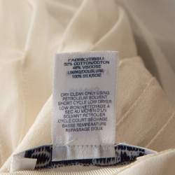 Oscar de la Renta Bicolor Chiffon Pleated A Line Skirt M