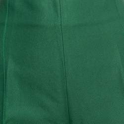 Pre Owned Oscar de la Renta Green Wool High Waist Trousers M