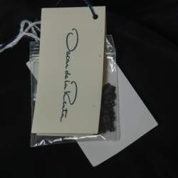 Pre Owned Oscar de la Renta Purple Embellished Velvet Lace Trimmed Open Front Jacket M