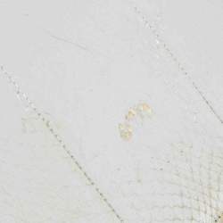 Pre Owned حقيبة كلتش اوسكار دي لا رينتا جلد ثعبان فضي منقوشة flap