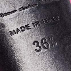 Pre Owned Oscar De La Renta Pink Satin Braided Ankle Strap Sandals Size 36.5