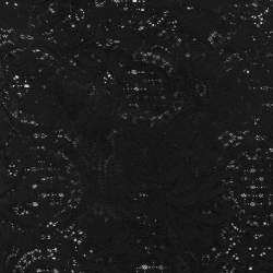 Pre Owned Paco Rabanne Black Floral Lace Midi Skirt S