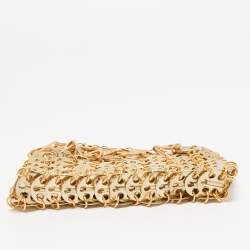 Paco Rabanne Gold Chain Link Metal Mini Crossbody Bag