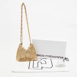 Paco Rabanne Gold Chain Link Metal Mini Crossbody Bag