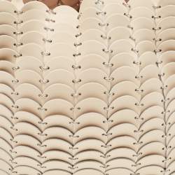 Pre Owned Paco Rabanne Cream Leather Pacoio Tote