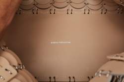 Pre Owned Paco Rabanne Cream Leather Pacoio Tote