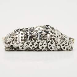 Pre Owned Paco Rabanne Gold/Silver Chain Link Metal Mini Crossbody Bag