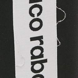 Paco Rabanne Black Logo Print Band Stir-Up Leggings S