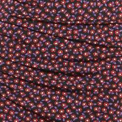 Paco Rabanne Black Floral Print Jersey Ruched Jupe Mini Skirt S