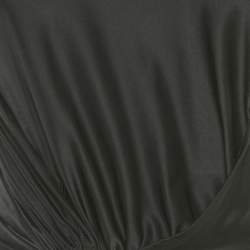 Paco Rabanne Black Jersey Drape Top S