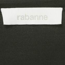 Paco Rabanne Black Jersey Drape Top S