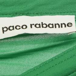 Pre Owned تنورة باكو رابان جيرسي أخضر مجمعة طويلة (لارج)