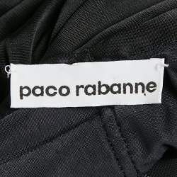 Pre Owned Paco Rabanne Black Jersey Ruched Top