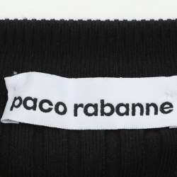 Pre Owned سترة باكو ربان صوف سوداء بسحاب وأكمام كاملة