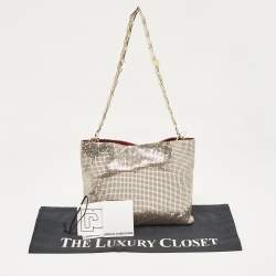 Paco Rabanne Gold Chainmail Clutch Bag