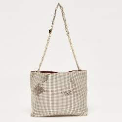 Paco Rabanne Gold Chainmail Clutch Bag