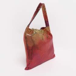 Pre Owned Paco Rabanne Multicolor Metallic Mesh Shoulder Bag