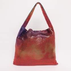 Pre Owned Paco Rabanne Multicolor Metallic Mesh Shoulder Bag